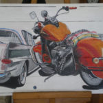 Tableau rambler et moto