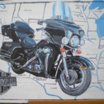 Peinture Harley Davidson electra route 66