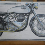 Tableau Triton moto Norton